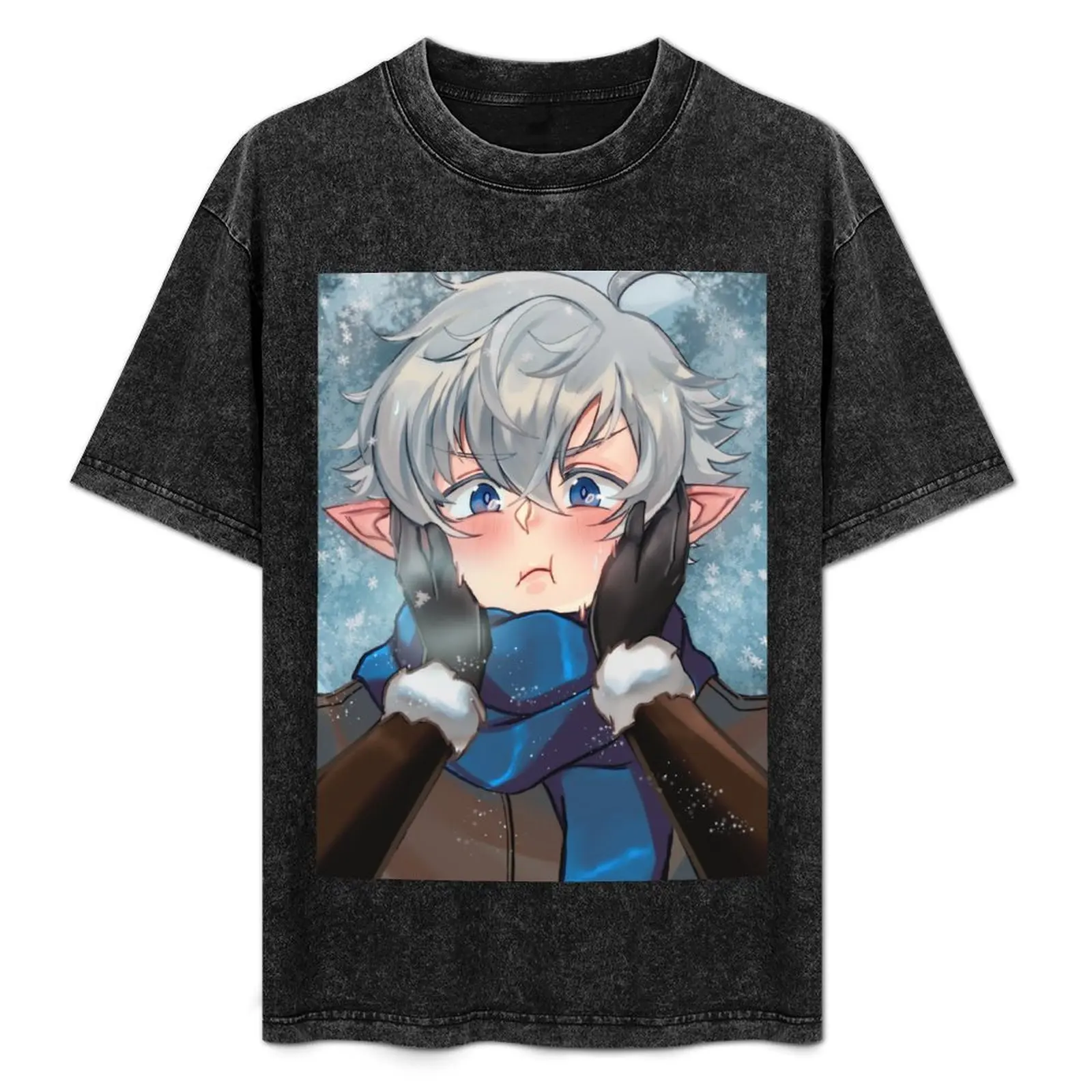 Squish~! Alphinaud T-Shirt vintage t shirts plain street wear workout shirts for men