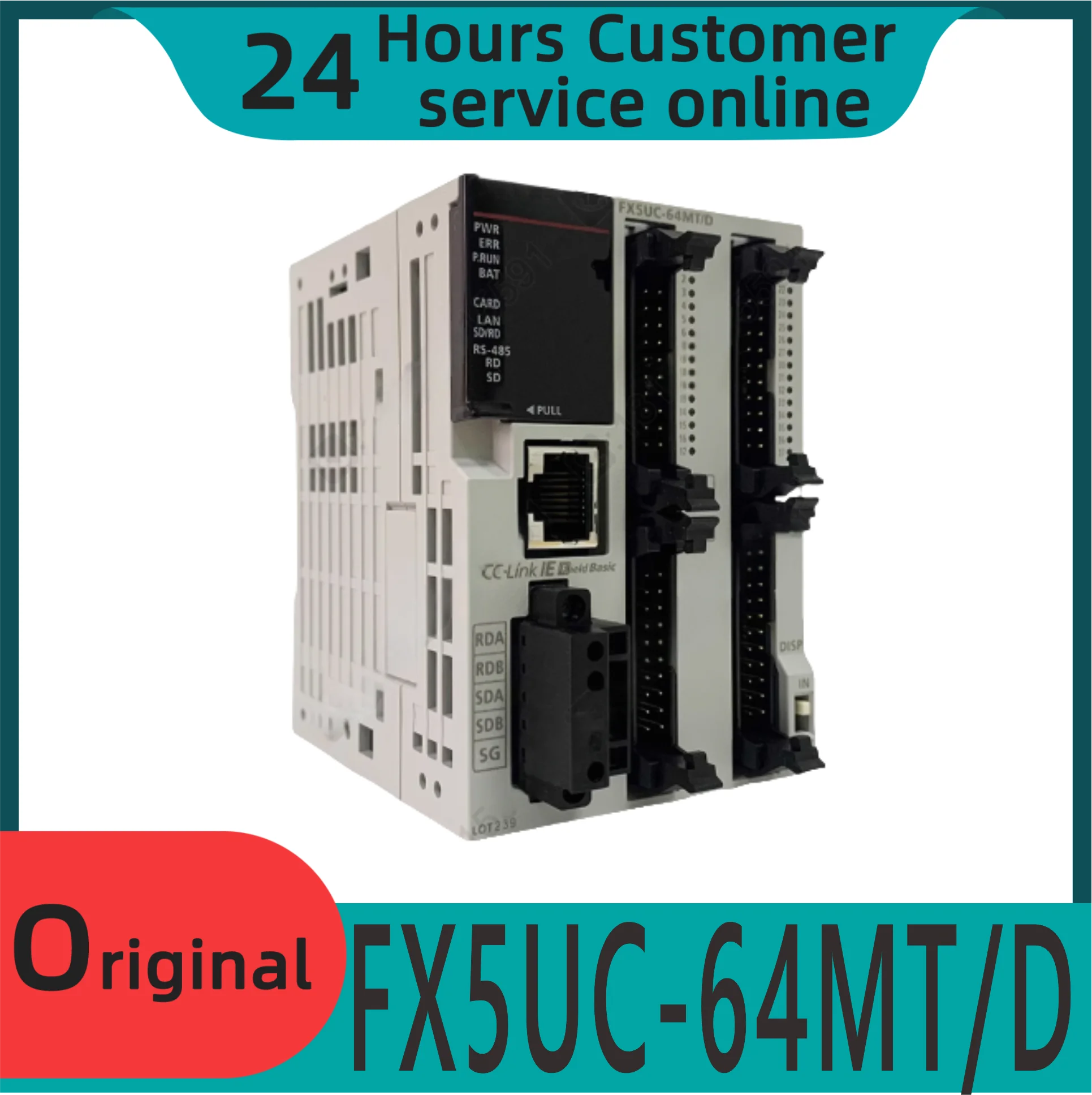 

Новый оригинальный программируемый контроллер Fx5uc-64mt/d с 4-осевым Ethernet