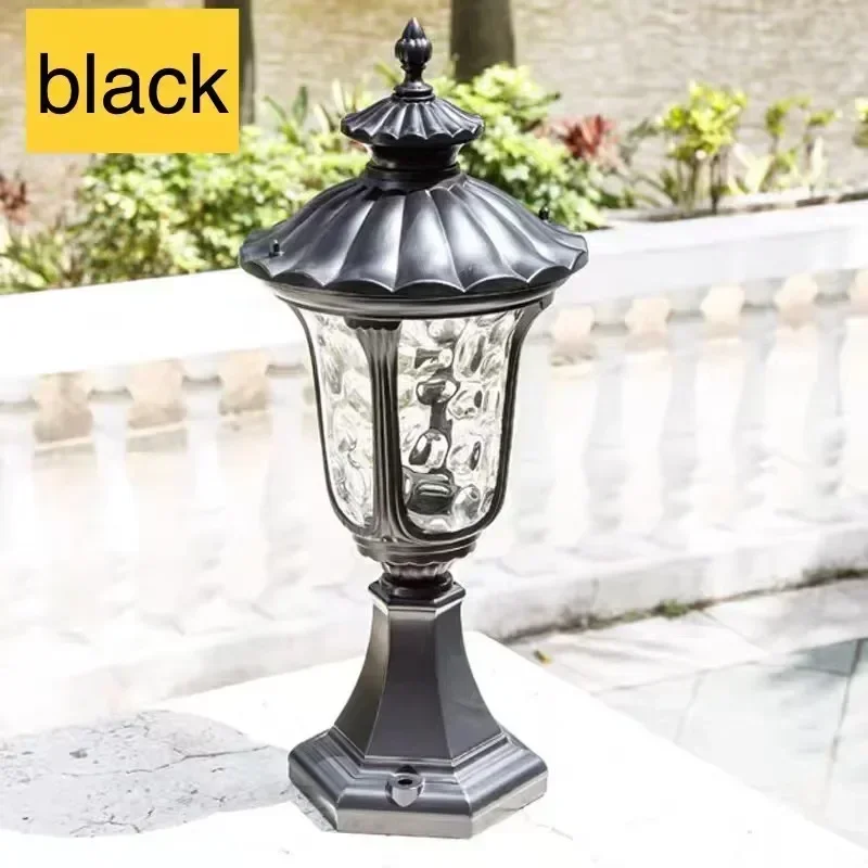 TechHPWaterproof Garden Pillar Light Fitting Aluminum 220V/110V Bronze/Black Wall ColumnOutdoor Post