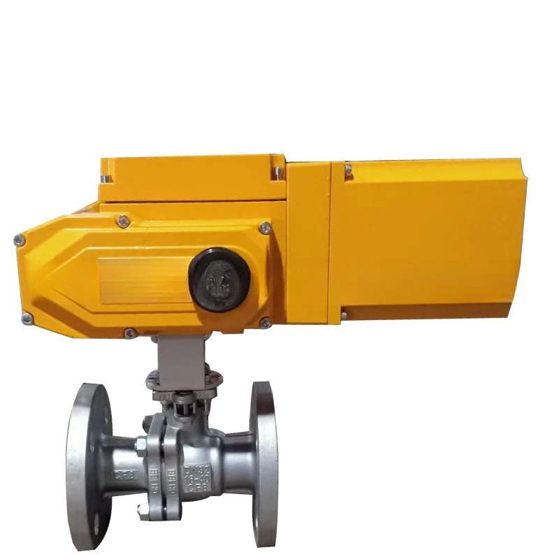 

Electric ball valve power off automatic reset fine electric flange stainless steel ball valve