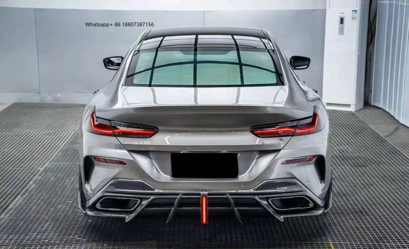 

For 8 Series G14 G15 G16 M Sport 2019-2021 New Body Kits Carbon Fiber Exhaust Rear Lip Bumper Custom Car Accessories