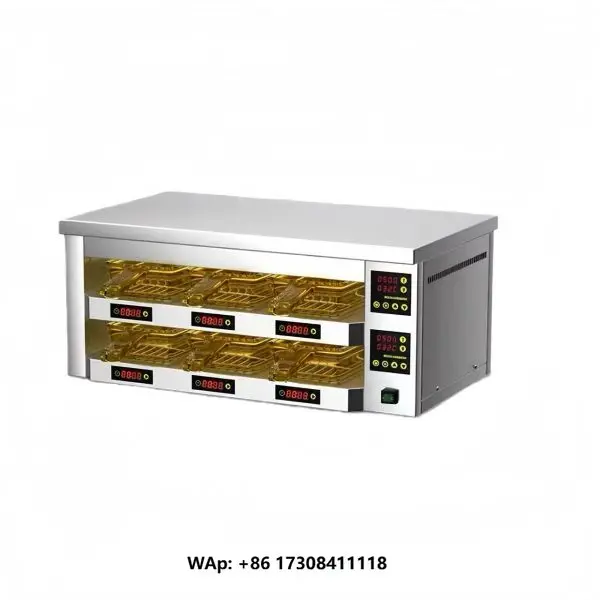 Electric Stainless Steel Two-tier Six-drawer Luxury Food Warmer Cabinet for Restaurants Plug-And-Play Installation Keeps Food