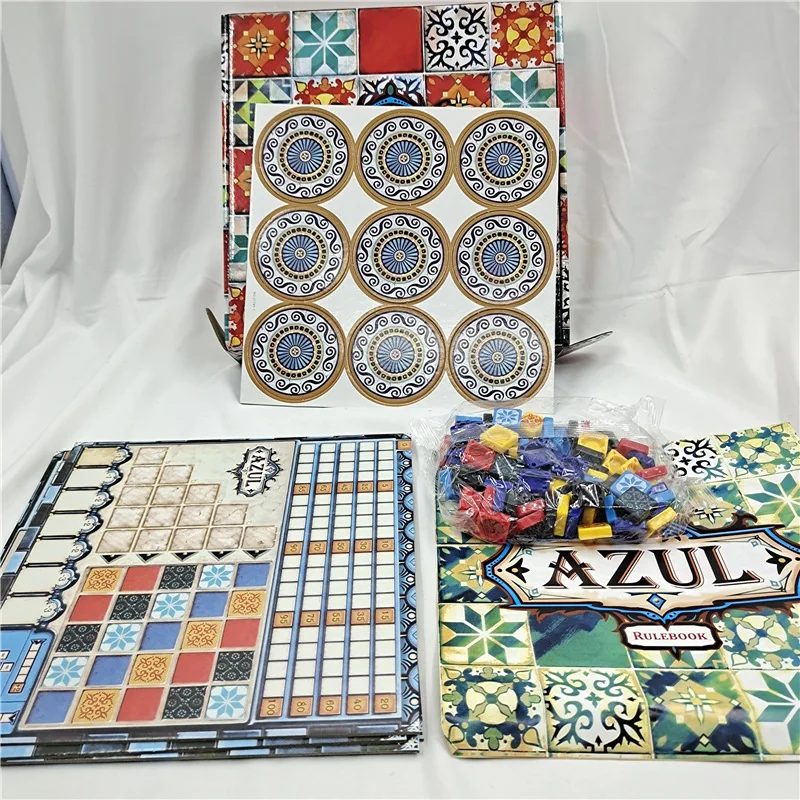 Gioco da tavolo colorato Brick Master AZUL Tile Series Glass Master cinese con nuovo gioco di posizionamento di espansione gioco Multiplayer