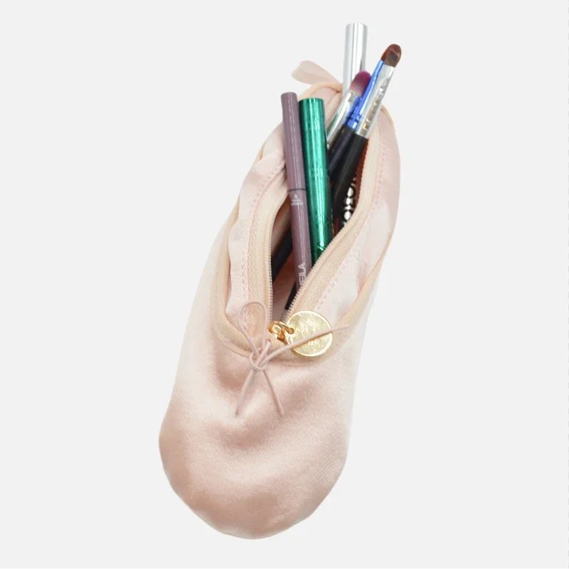 

Shoe Ballet Satin Handbag Student Pencil Multifunctional Organizer Cosmetic Direct Shipping