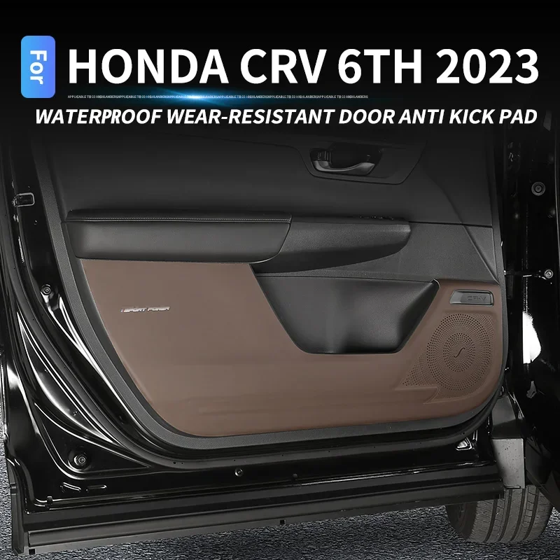 

Car Door Leather Anti Kick Pad Sticker Protection Mat Door Protection Side Edge Film Accessorie For Honda CRV 2023 2024 CRV 6TH