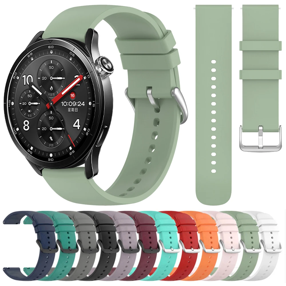 Pulseira de Silicone para Xiaomi Watch 5 S5 S4 S3 S2 S1 Pro/Mi Watch Color 2 e Amazfit Balance 2/GTR/GTS 20mm 22mm