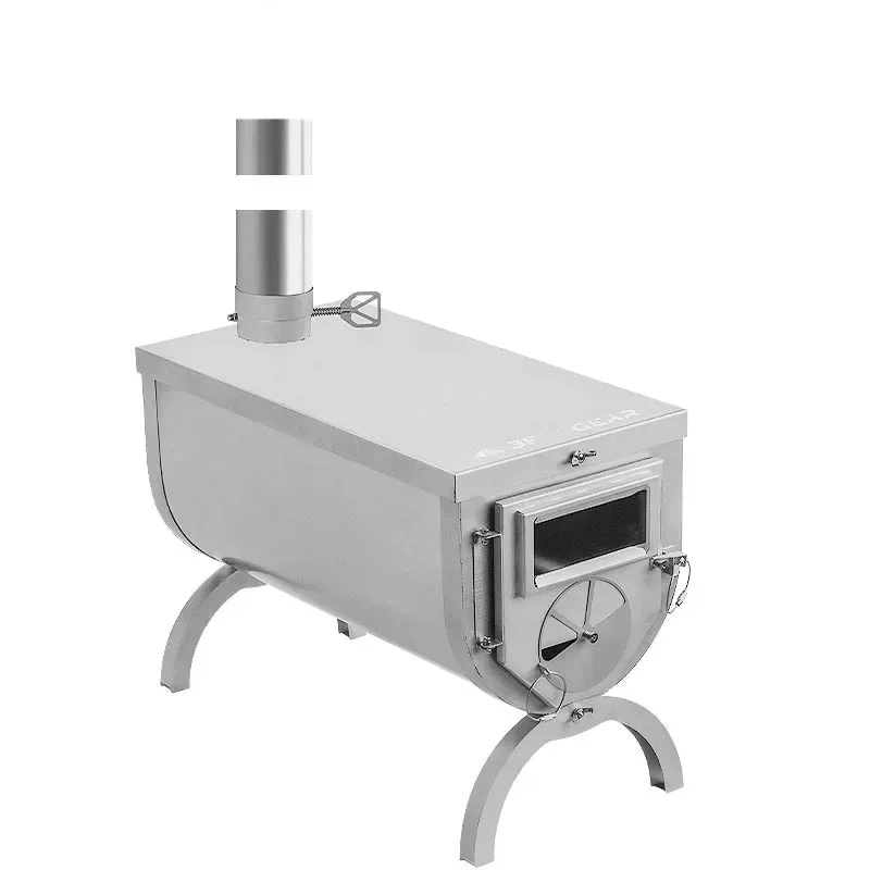 

3F UL GEAR Ultralight Titanium Alloy & 304 Stainless Wood Stove Multipurpose Camping Tent Heating Stove Outdoor Survival
