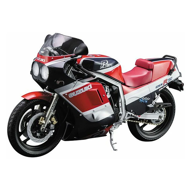 Hasegawa plastic assembled car model 1/12 scale Suzuki GSX-R750 (G) (GR71G) red and blue motorcycle model building kit 21741