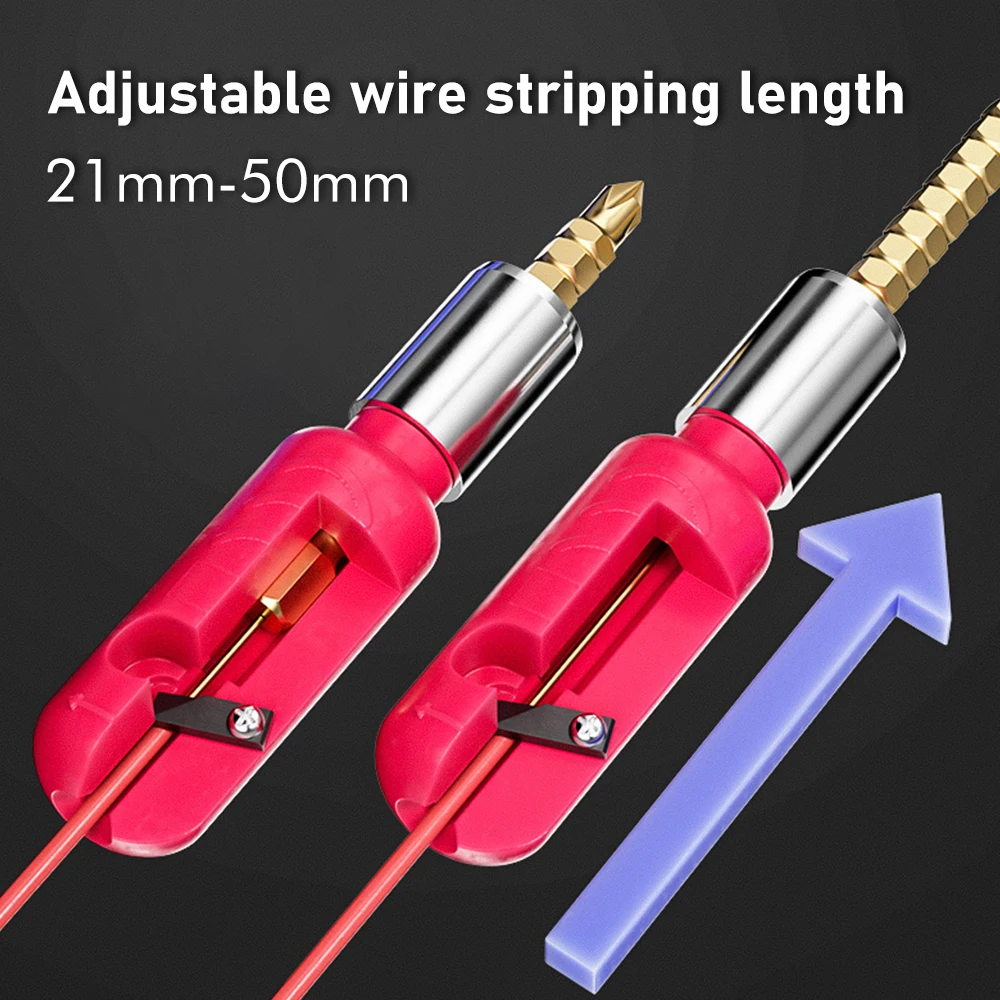 Electrician Wire Stripper For Quickly Stripping Wire Use With Electric Drill Portable Electrician Tool Rotary Stripping Tool