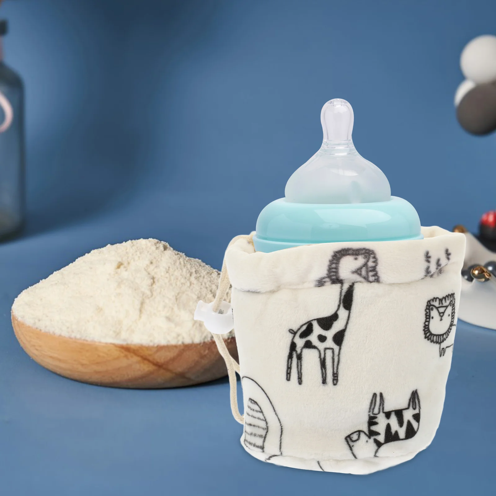 2 Pcs Baby Bottle Anti Drop Cover Bottles Nursing Sleeve Accessories Ornament Supply Sherpa Decoration Case Mother