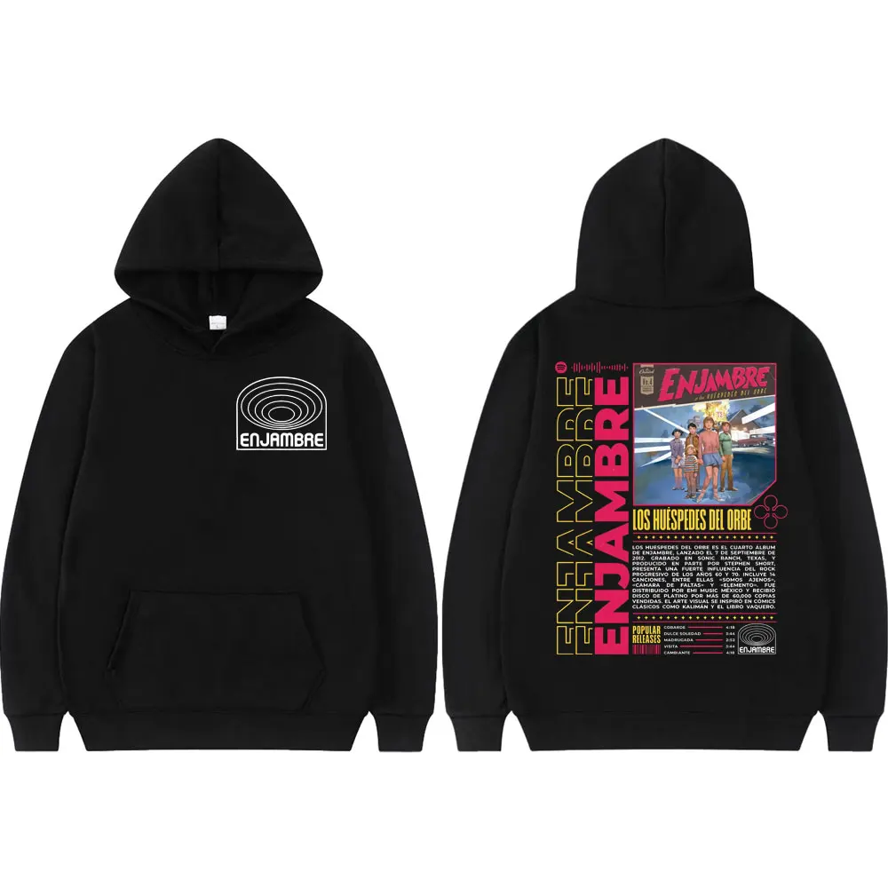 

Худи с принтом альбома рок-группы Enjambre, высококачественная модная толстовка оверсайз, повседневная одежда для мужчин и женщин, свитшоты с длинным рукавом