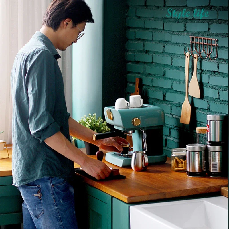 ماكينة صنع قهوة اسبريسو مدمجة ، شبه أوتوماتيكية بالكامل ، بخار تجاري ، 800 مللي