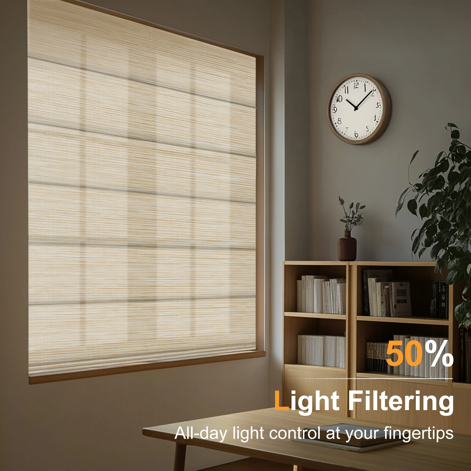 Natürliche Gewebte Jute-Raffro – Linen Roller Blind Bewertung und Preis