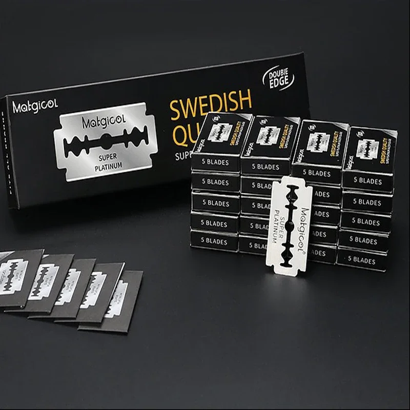 

Оптовая продажа, 5-100 шт., лезвия из нержавеющей стали, безопасные лезвия для бритья, мужская бритва, парикмахерские лезвия, дропшиппинг