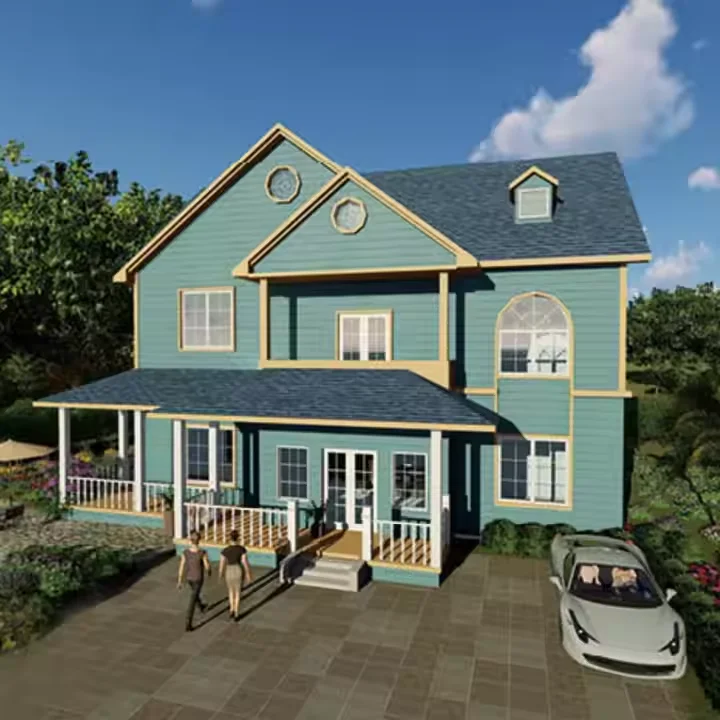 Modern Design Low Cost Prefab House Quick Build Portable Steel Structure Villas and Manufactured Homes for Urban Living