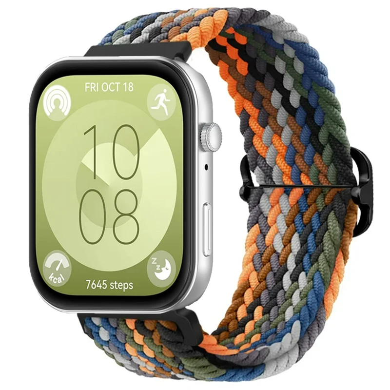 Cinturino in nylon per Huawei Watch Fit 3/Fit 4 Bracciale intrecciato per Huawei Watch Fit 4 Pro Accessori per cinturini sportivi