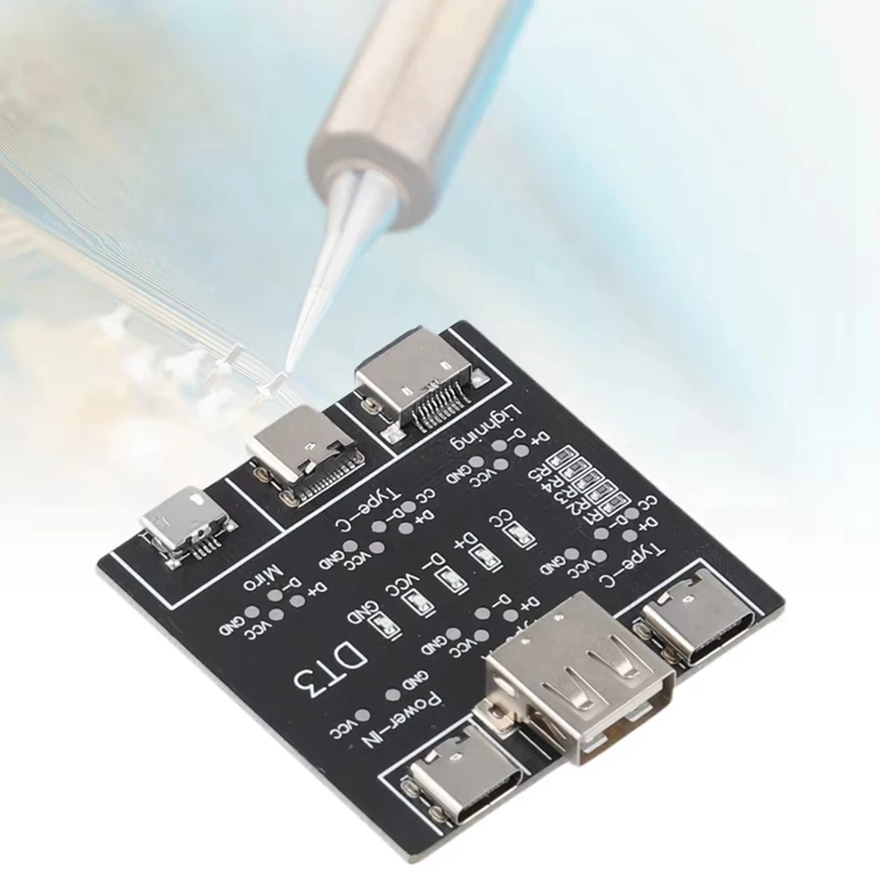 ABKP-DT3 Плата обнаружения кабеля передачи данных Тестер USB-кабеля USB Type-C Плата осмотра кабеля передачи данных USB-кабеля
