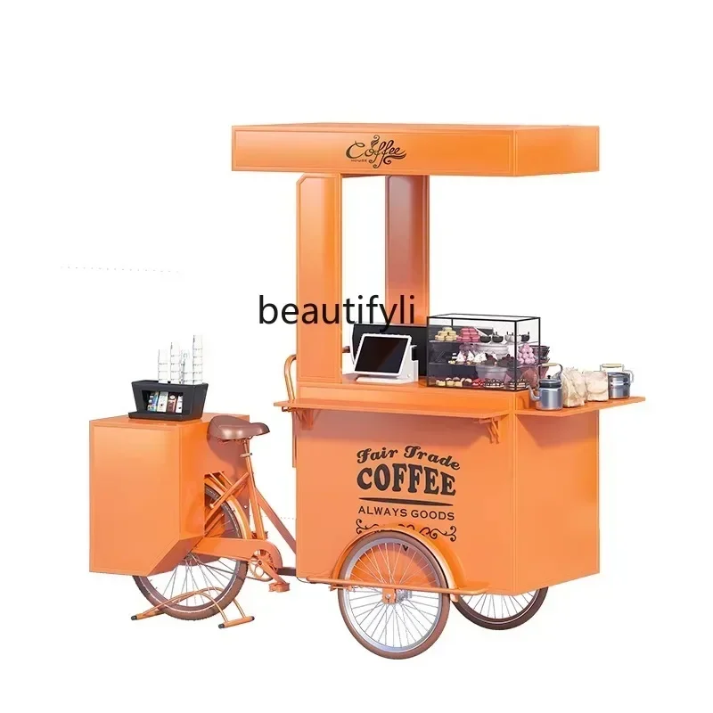 Dining car stall trolley night market stall car movable snacks coffee stall promotion car