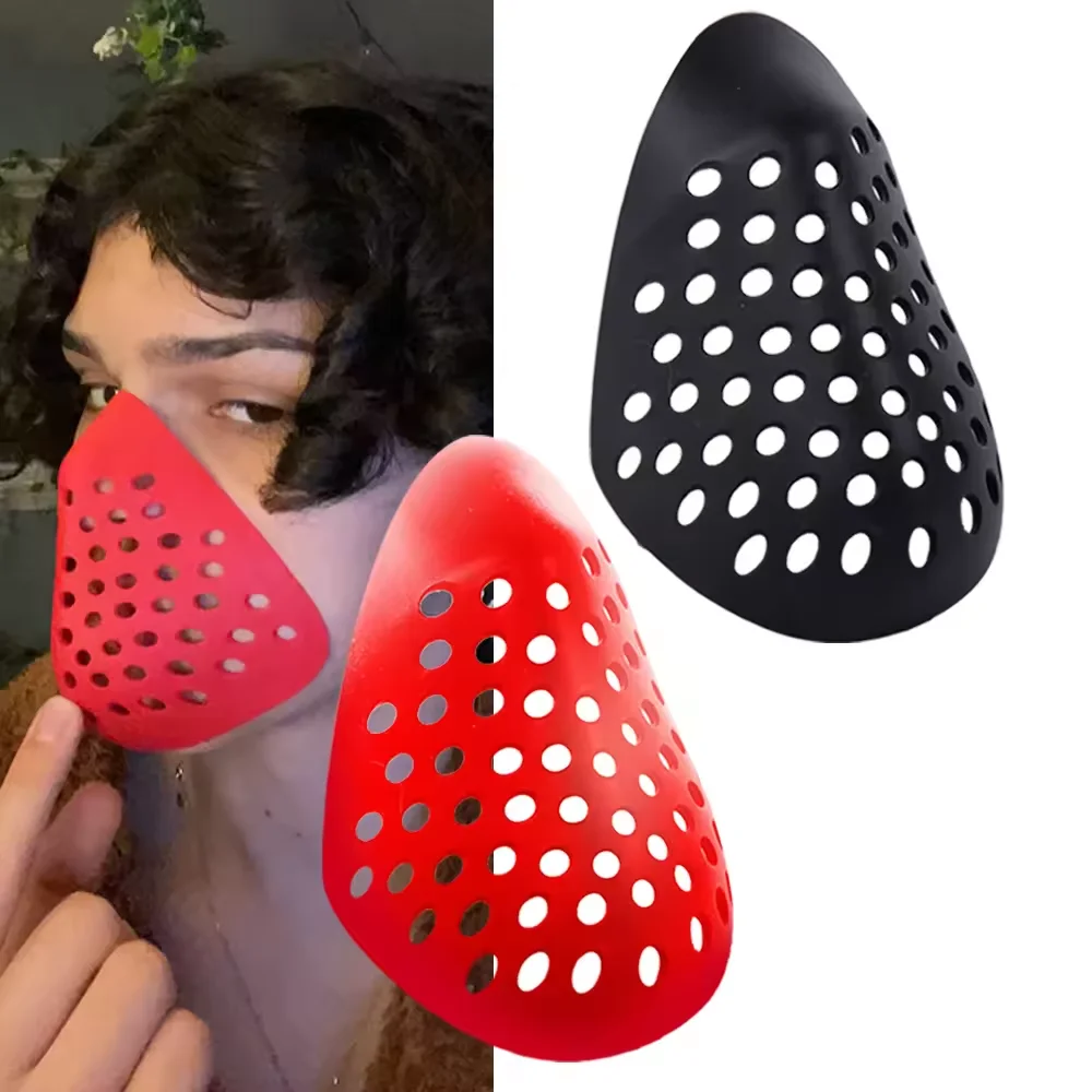 Silikonowa maska 3D na kask, wkładka podtrzymująca, wygodna maska ochronna na dolną część twarzy do airsoftu i paintballa.