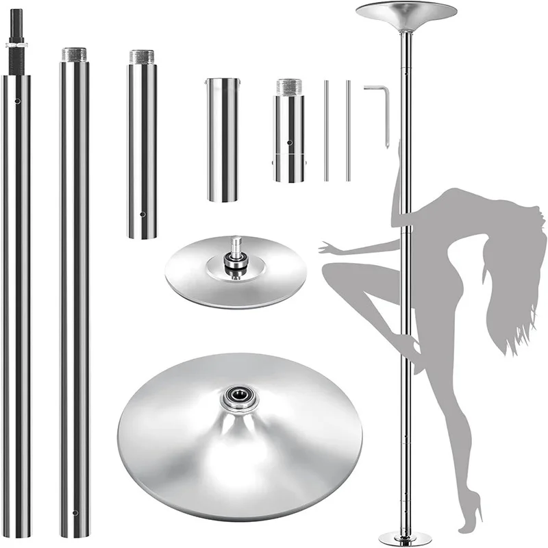 

Pole Dancing Bar for Home Use Rotating and Stationary Height-Adjustable Dance Pole Portable Dance Equipment