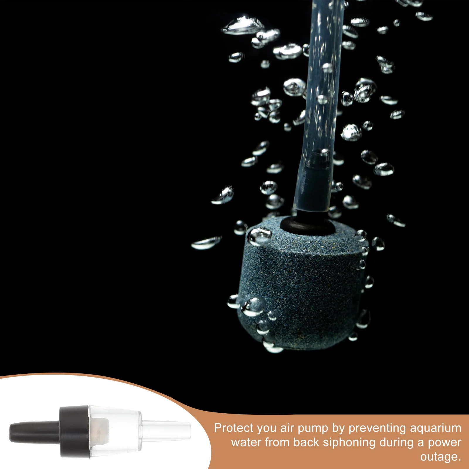 

20 Pack One Way Check Valve Air Pump Valves Durable Plastic Fish Tank Aquarium Accessories Prevent Back Siphoning Power Outage