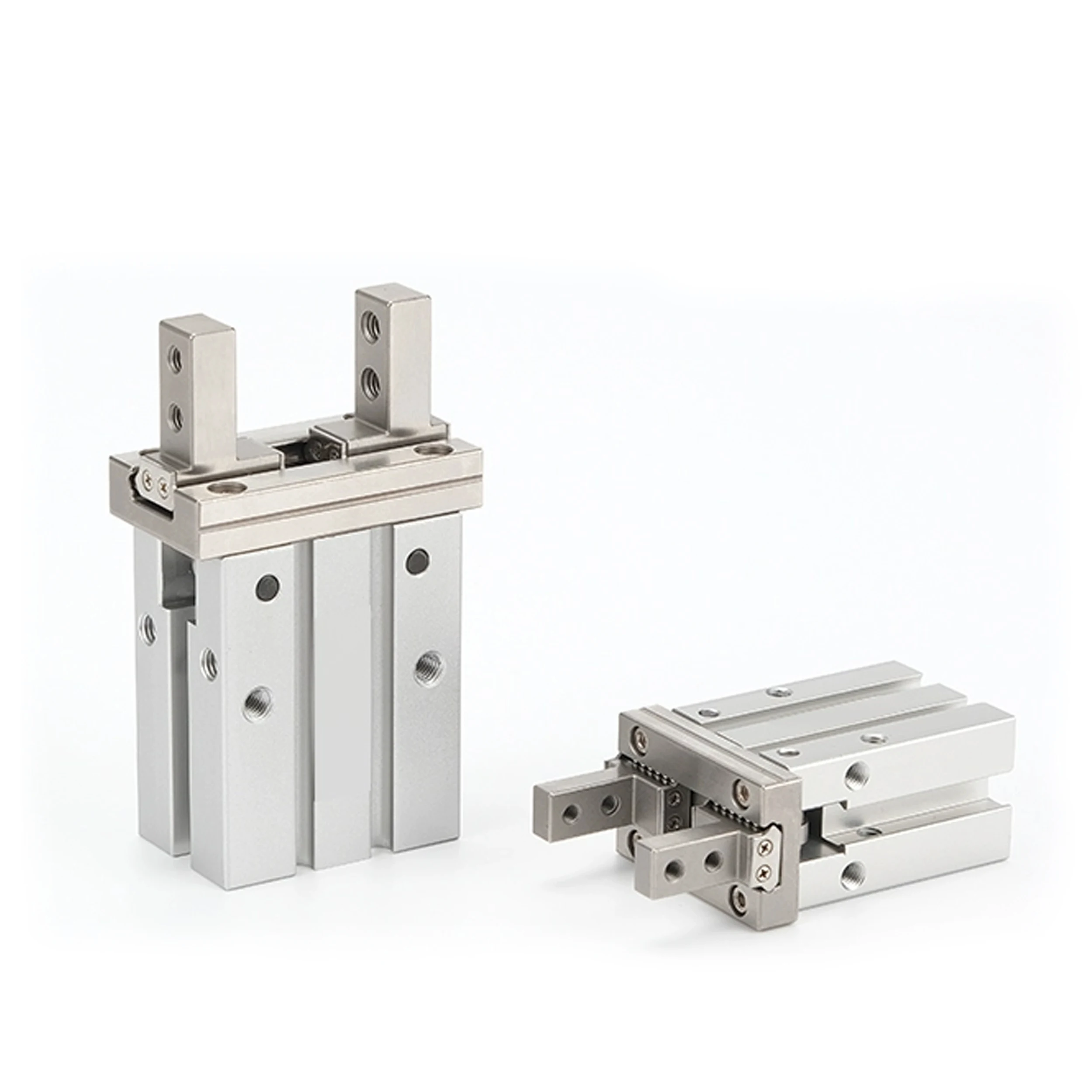 1pcs Aluminum alloy pneumatic finger cylinder small parallel holder MHZ2-16D/10D20D25D32D40S magnetic thread