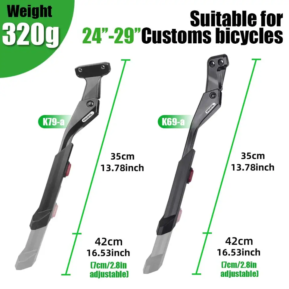 RBRL Fahrradständer Aus Aluminiumlegierung – Verstellbar, Mit 18/40 Mm Lochabstand, Passend Für 24–29 Zoll MTB & E-Bike, Bis 45 Kg