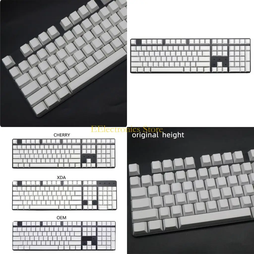 

B03C индивидуальные PBT пустые белые колпачки для клавиш Cherry OEM профиль XDA без печати замена крышки клавиши для клавиатуры