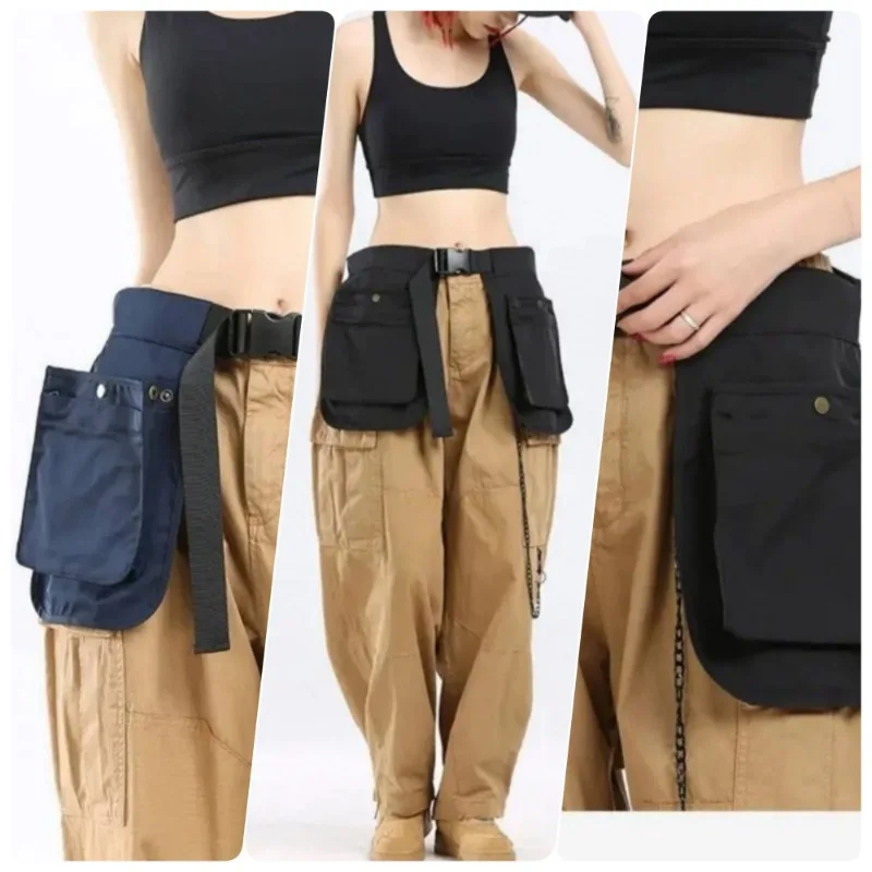 Outdoor Multifunctional Waist Bag – Large Capacity Oxford Cloth Waist Pack for Hiking, Work Apron, Sports Utility Belt Bag