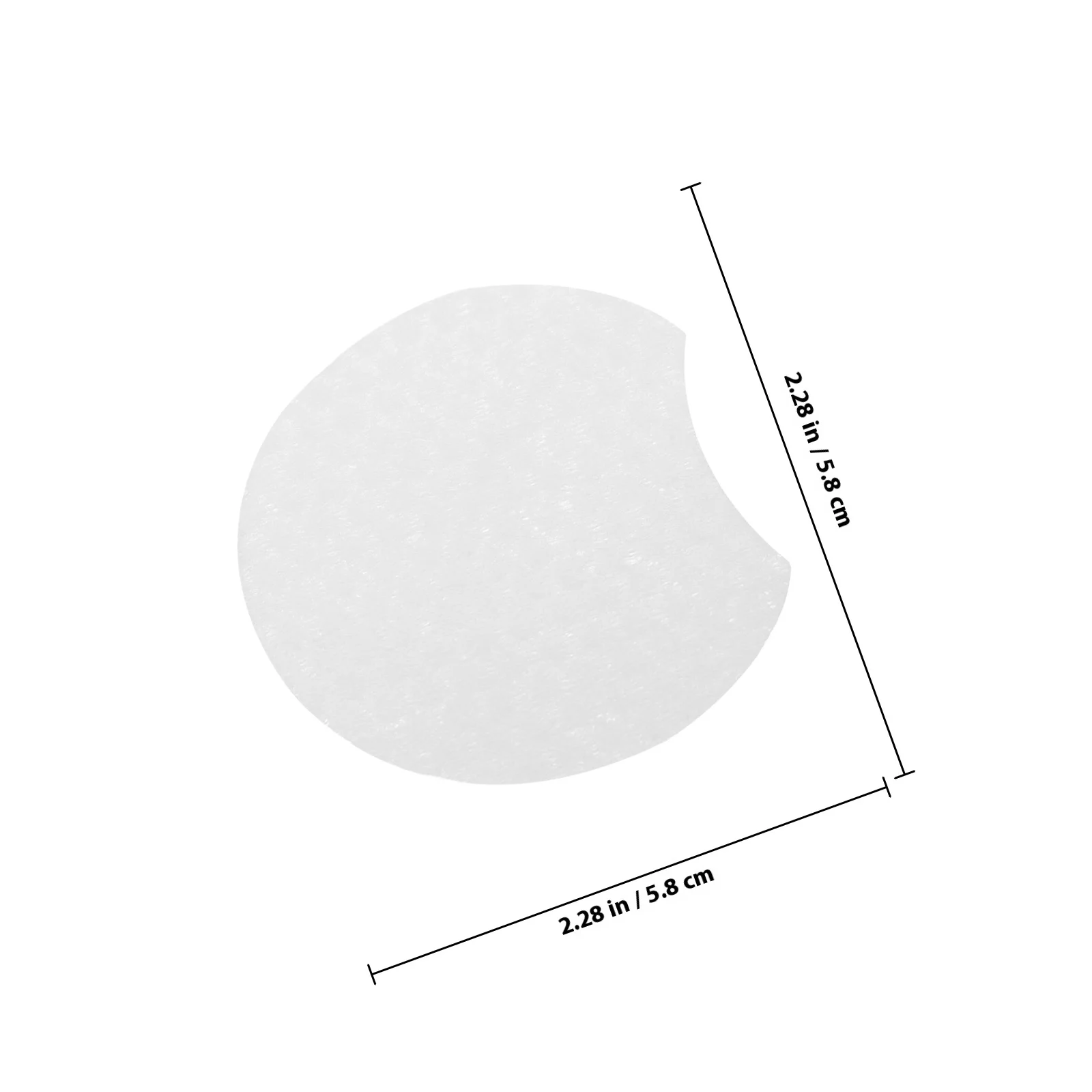 600 قطعة مزيل ماكياج نصف دائري غير المنسوجة النسيج منصات تنظيف الوجه للنساء السفر تنظيف الوجه المتاح