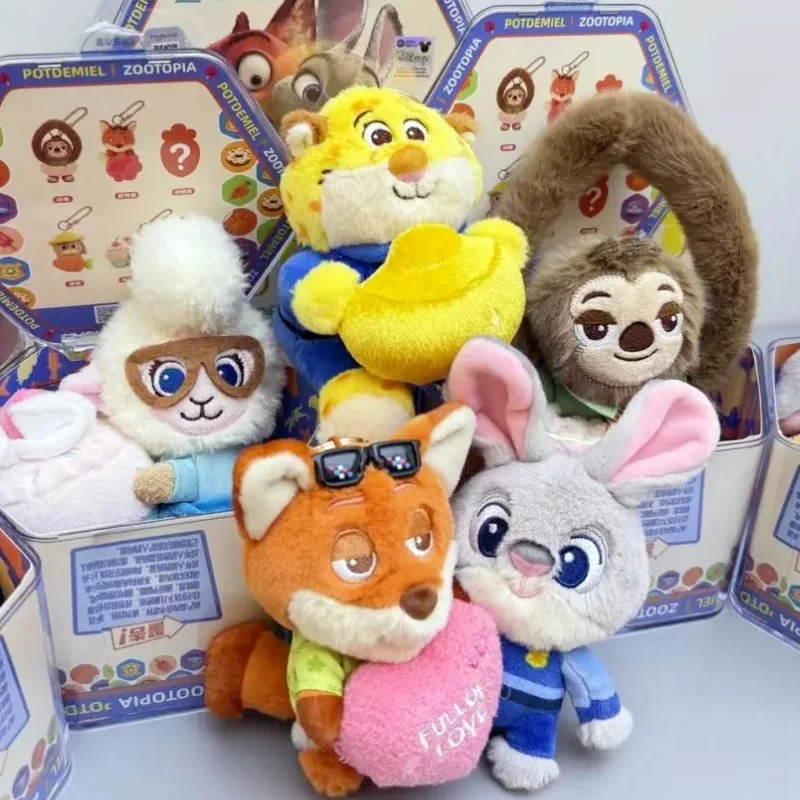 

Подлинная серия Disney Zootopia Sweet Blow, слепая коробка Джуди и Ника, плюшевая кукла, рюкзак, сумка для книги, брелок, небольшой кулон, подарок для девочки