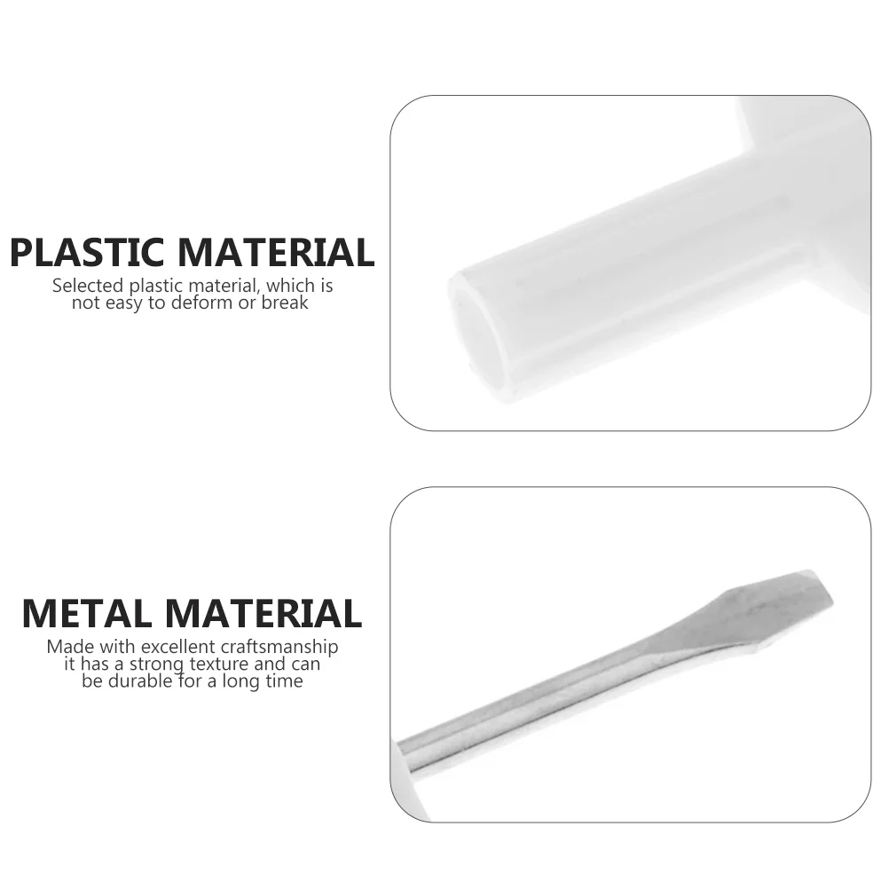 

4Pcs Flat Head Sewing Machine Screwdriver Durable Mini Metal Repair Tool for Household Maintenance and Craft Projects