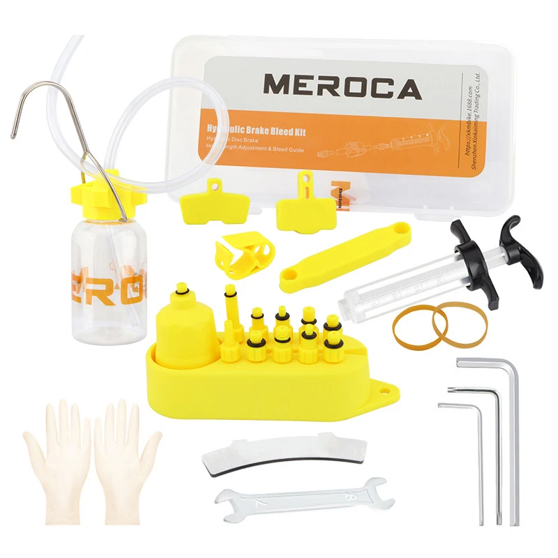 Universal MTB Mountain Bicycle Hydraul Disc Brake Bleed Repair Tool Set Bike Oil Brake Bleeding Kit