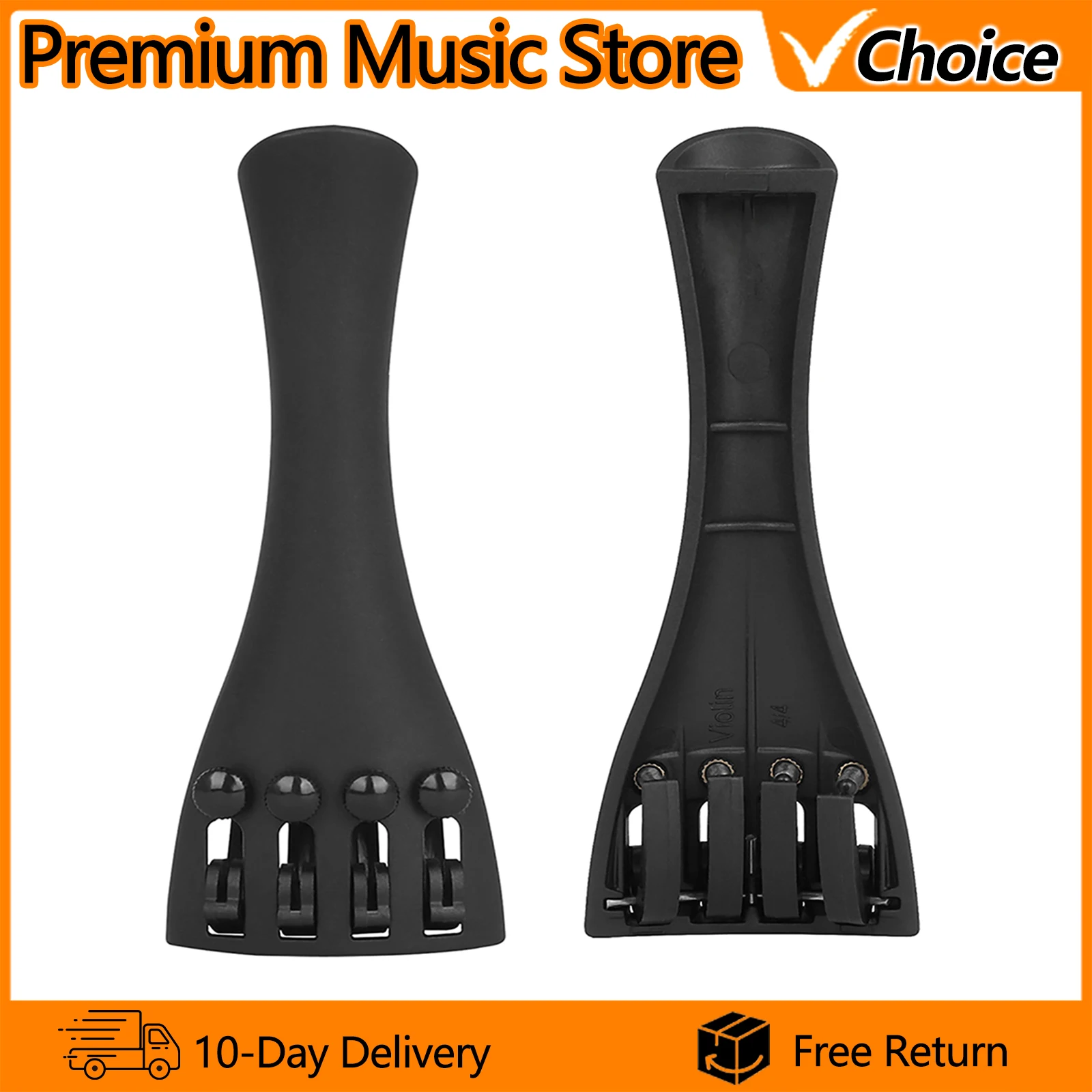 4/4 Violin Tailpiece Aluminum Alloy Tailpiece Adjustable Tailgut Carbon Fiber High-End Drawstring Board Violin Accessories
