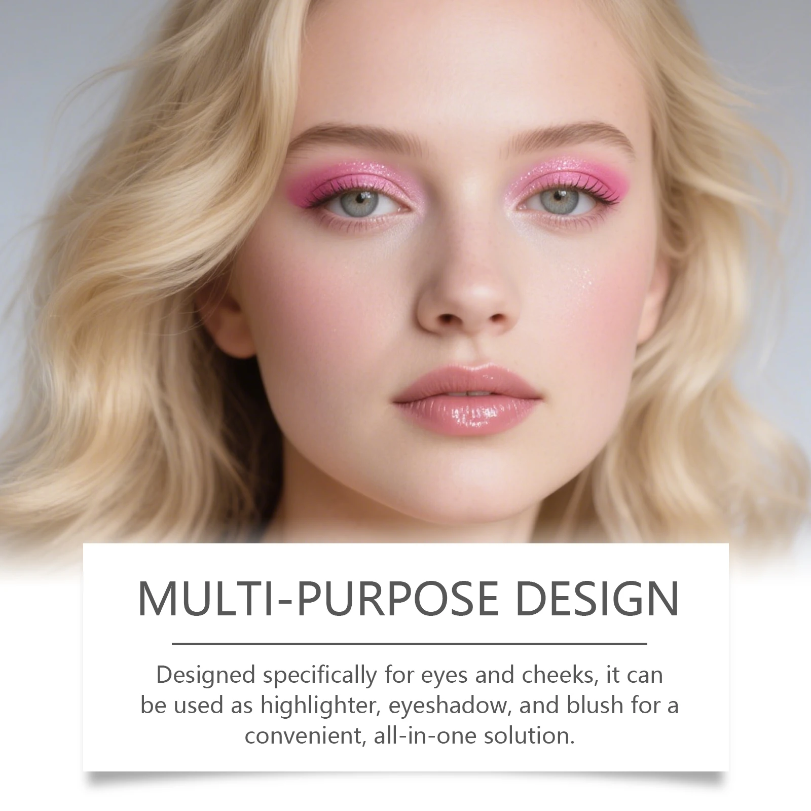 Zephoco Eye and Cheek Palette Highlighters Makeup Face Glowing Skin Glitter Professional Eye Shadow Palette Powder Blush Palette