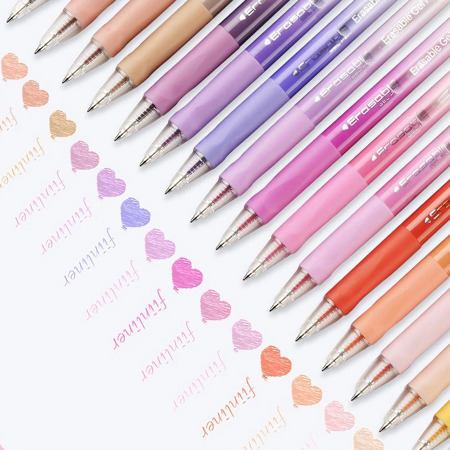 6/12/24/36Pcs Retractable Erasable Gel Pens 0.7mm Fine Point Smooth Writing Assorted Random Colors Office School Stationery