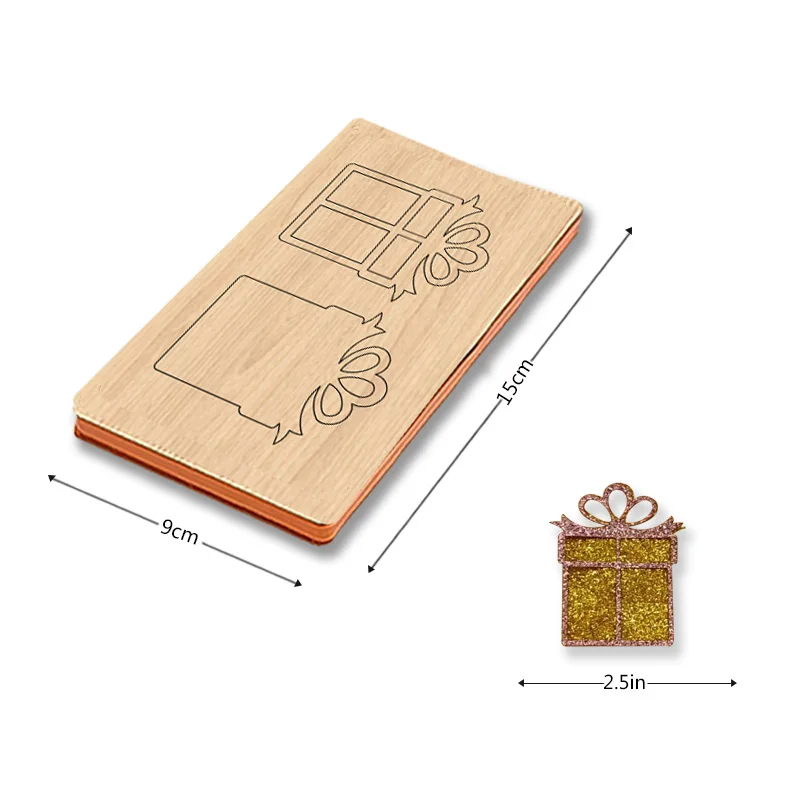 

SIZZIXDIES 1piece 2.5-inch small wooden cutting dies suitable for most machines