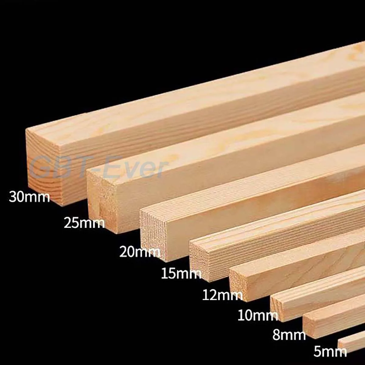 

1/2/5Pcs Solid Wooden Sticks 5/8/10/12/15/20/25mm Length 330/500mm DIY Handmade Square Wooden Sticks Handmade Model Materials