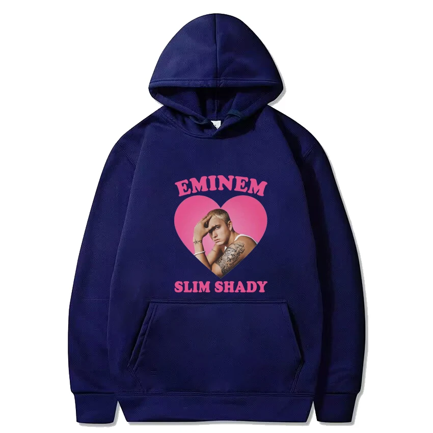 Eminem-Sweat-shirt à manches longues unisexe, pulls respirants, sweat à capuche noir, sourire décontracté, amour plongeant, mode, hommes et femmes, offre spéciale, nouveau