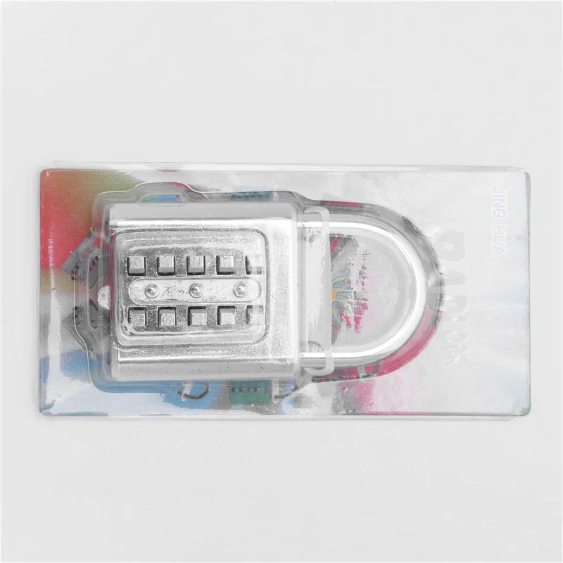 AA84 3X 盗難防止ボタンコンビネーション南京錠桁プッシュパスワードロック亜鉛合金セキュリティロックスーツケース荷物コード化ロック