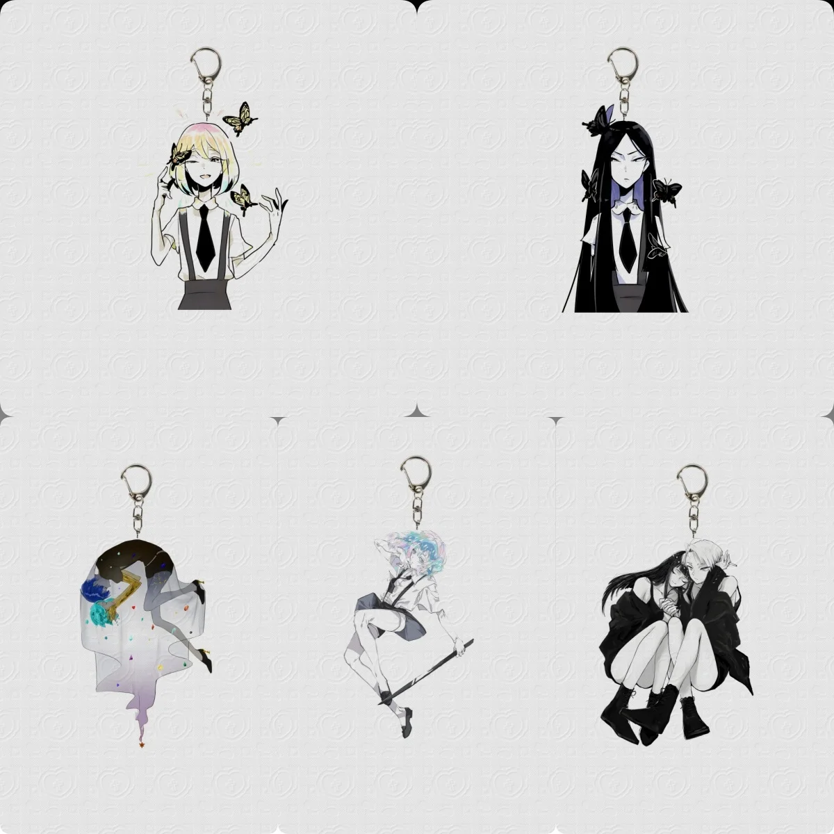 Аниме-houseki-no-kuni-6-см-акриловый-брелок-модель-персонажи-косплея-орнамент-аксессуары-Рождественская-коллекция-подарки