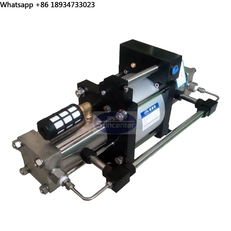 16-250 Bar Pneumatic Pressure Oil Free air Driven Oxygen Gas Booster Pump for Diving