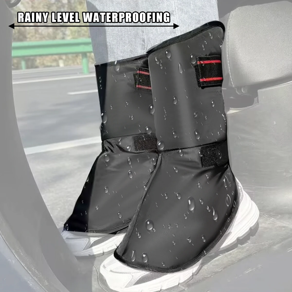 

Windproof Ankle Protector for Motorcycle Riding, Outdoor Skiing, Warm Leg Covers Velvet Foot Covers, Cold-proof Equipment Winter