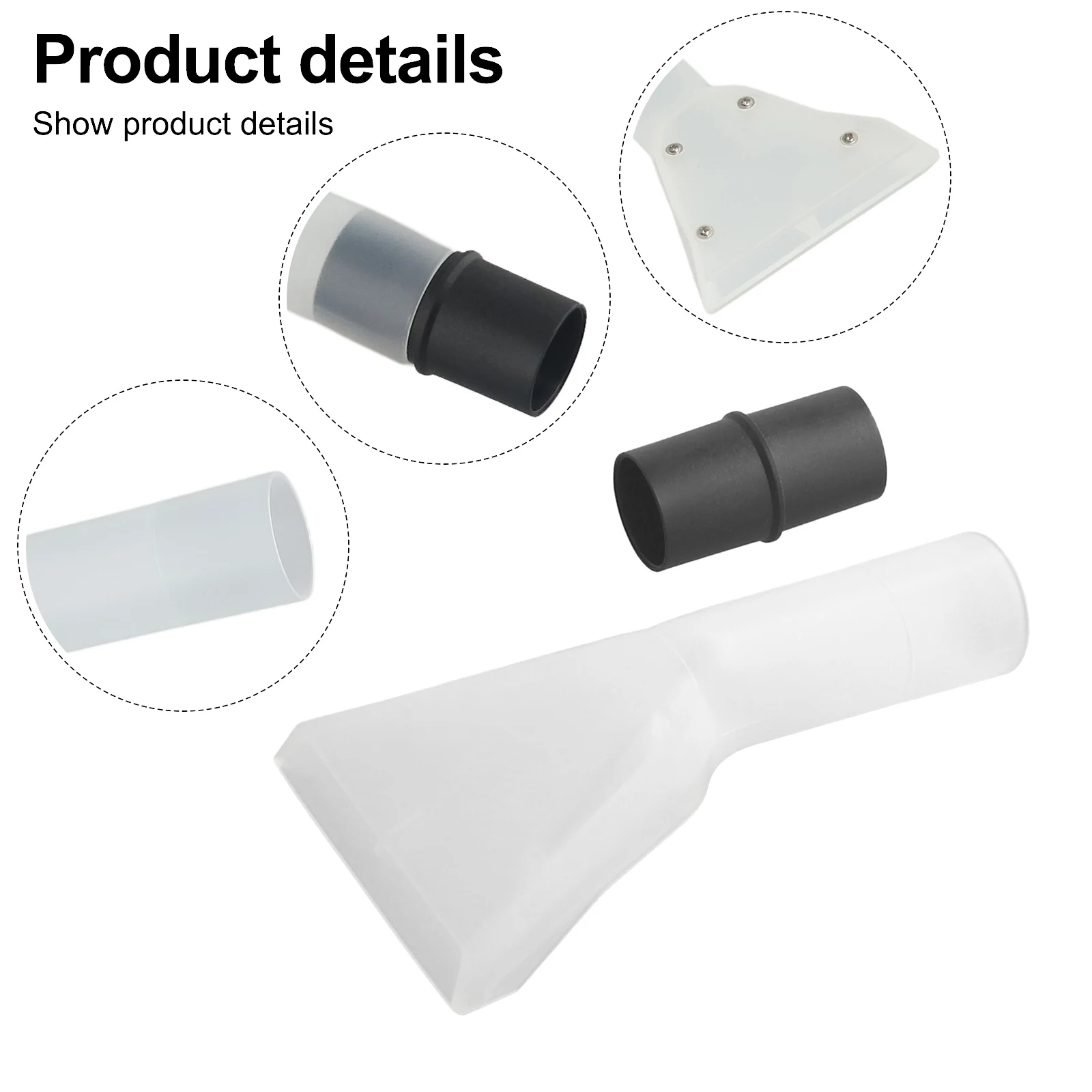 1PC 32-35mm Vacuum Cleaner Extraction Nozzle Spin Brush Head Clear Carpet Sofa Cleaning Nozzle Vacuum Cleaner Part