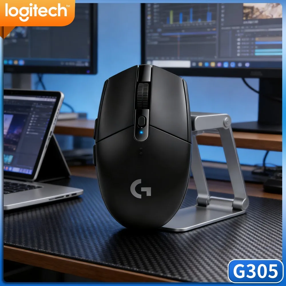 Mouse Gamer Sem Fio Logitech G305, LIGHTSPEED, Sensor HERO 12000 DPI, 6 Teclas Personalizáveis, Bateria de 250 Horas para Usuários de PC e Mac