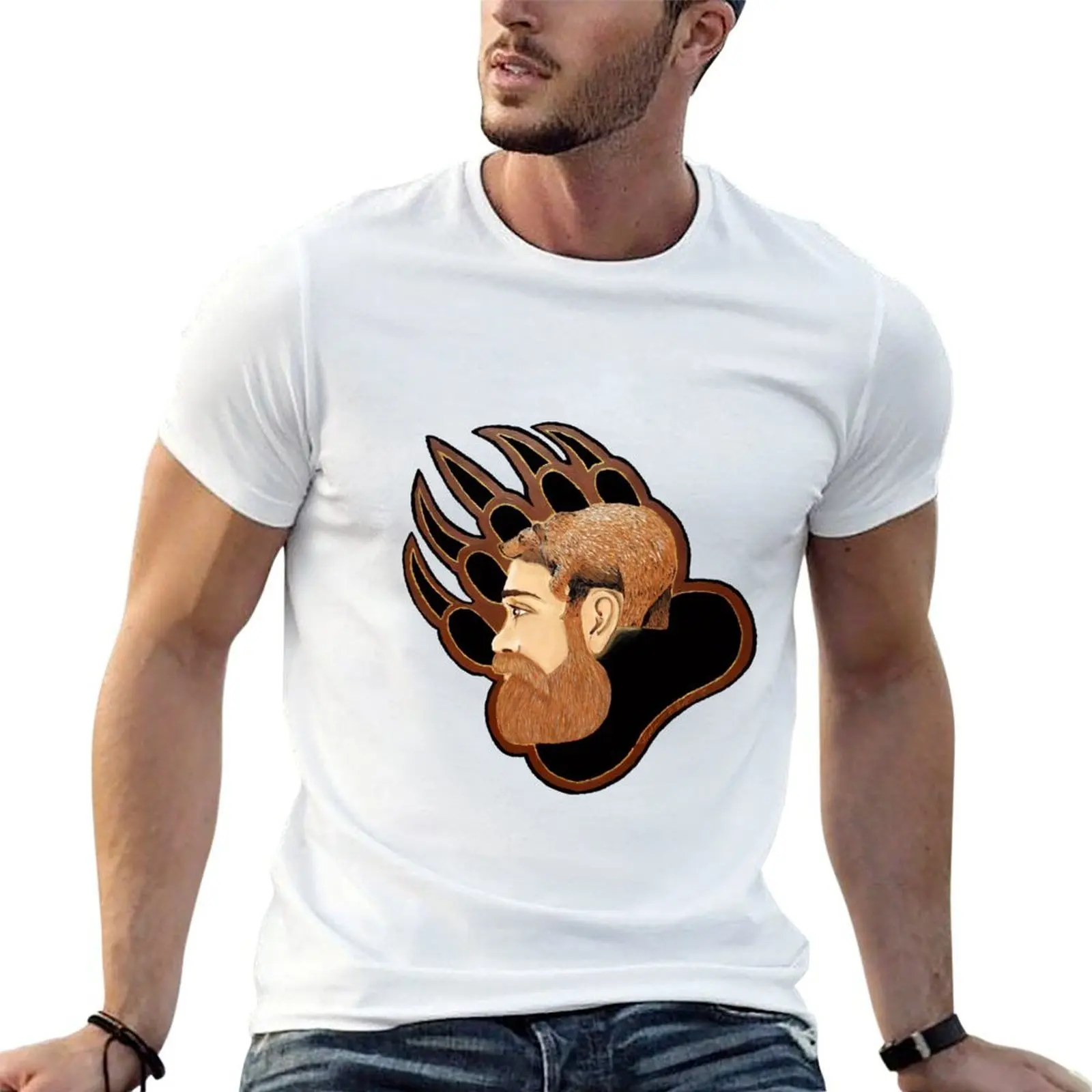 Camiseta Brown Bair Bear, camiseta de algodón, paquete de camisetas, camiseta de diseñador, camiseta lisa para hombre