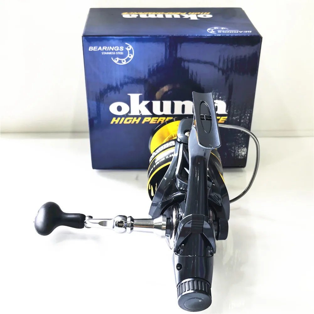 Okuma Angelrolle – rotierende Angelschnurtrommel mit Metallbecher – 22 kg maximale Angellast, geeignet für Modell 3000–8000 – Detail 14