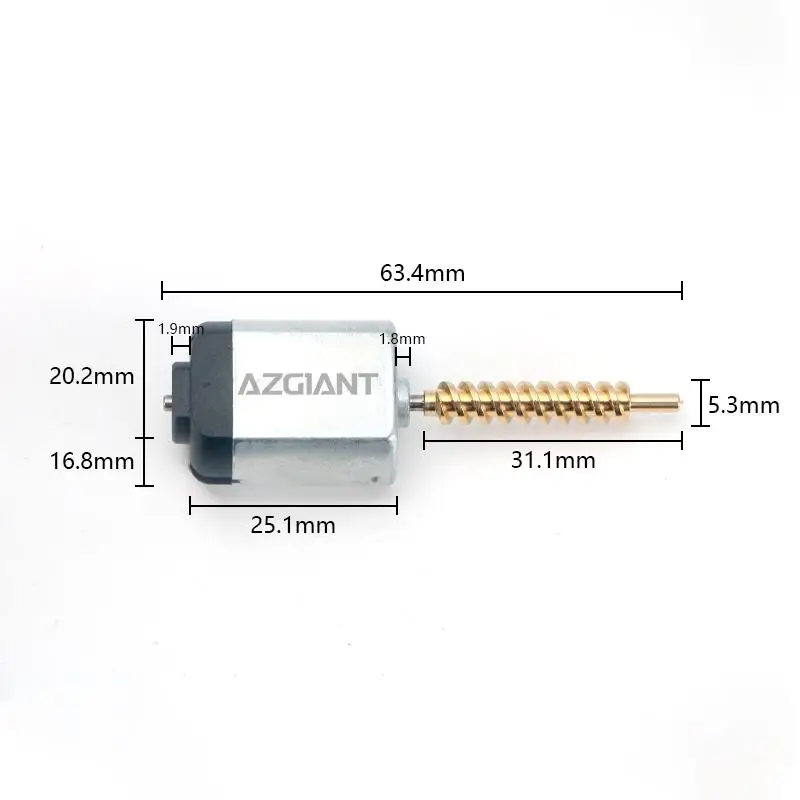 AZGIANT 10400 370344 car door locking system motor for Nissan Patrol Gr Y60 Y61 GT-R R35 350Z Z33 long copper axis auto parts