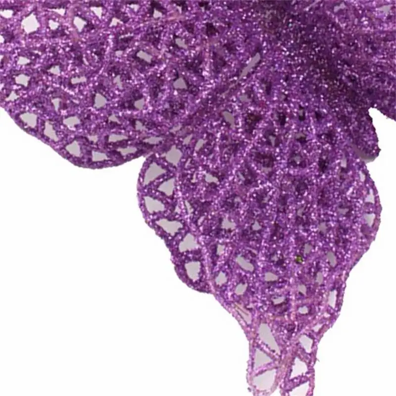 Butterfly Christmas Ornament Glittery Butterfly Clips For Tree Decorations Sequins Butterfly Clips For Table Studying Room