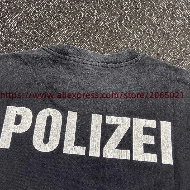 POLIZEI Kanye T Shirt Men Women 1:1 High Quality Summer Style Fashion T-shirt Tops Tee